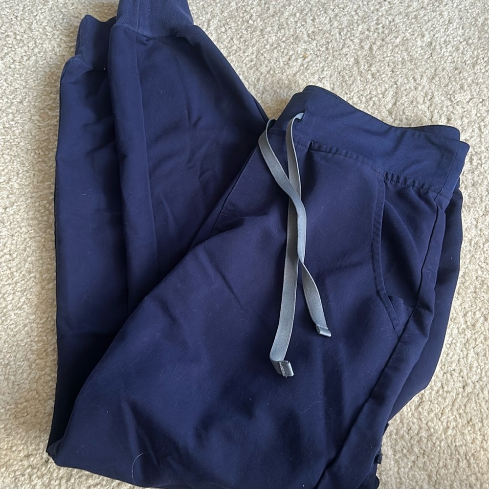 Figs navy blue jogger pants